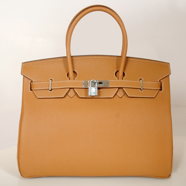 H35CBJSS Hermes Birkin in pelle togo togo 35CM Camel (argento)